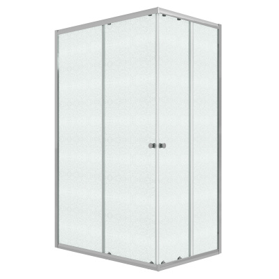 Душевое ограждение Niagara Eco NG-1018-14QMT (100х80х190) прямоугольник,раздвижное,хром,стекло матовое,1 место (NG-1018-14QMT)
