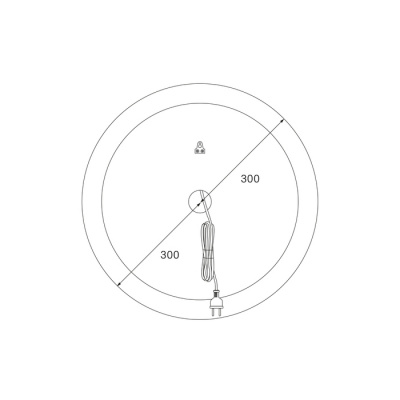 Зеркало с подсветкой круглое, 60 см, Esper, IDDIS (ESP600Ri98)