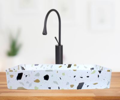 Раковина накладная Terrazzo 605х350х110 (1061TR)