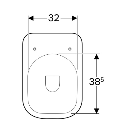 Унитаз напольный Geberit Renova Comfort Square (218500000)