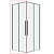 1/2 душ.ограждения 1/2.К33.01.10.10.00 Galaxy (100*195) хром, стекло прозрачное, 1 место (1/2.K33.01.10.10.00)