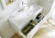 Подвесная тумба Aqwella Empire с одним выдвижным ящиком в белом глянцевом цвете с умывальником из литьевого мрамора (Emp.01.08/W)