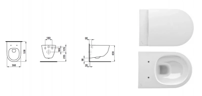 Комплект системы инсталляции Laufen - Pro Rimless (8.6996.6.000.000.R)