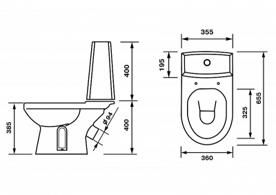 Унитаз "Леда" Люкс (45901130051)