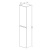 Пенал Lemark VEON 35 см подвесной/напольный, 2-х дверный, открывание лев/прав, цвет корпуса, фасада: Белый глянец (LM01V35P)