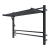 Электрический полотенцесушитель Terminus Горизонт П8 800х600 электро КС черный муар (4670078543608)