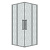 Душ.ограждение 300.K33.02.1010.10.02 Cosmo (100*100*195) квадрат,раздвижная,хром,стекло шиншилла,1место (300.K33.02.1010.10.02)