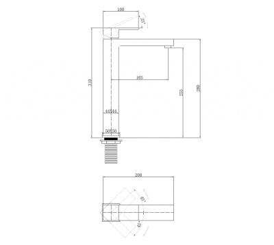 Смеситель ABBER Daheim для раковины, хром (AF8211) Смеситель ABBER Daheim для раковины, хром (AF8211)