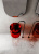 Раковина подвесная прозрачная ABBER Kristall красная (AT2704Rubin)
