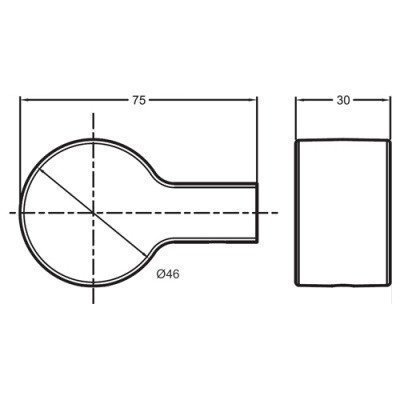 Крючок Jacob Delafon - SINGULIER (15209D-CP)