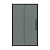 Дверь в нишу 100.K33.02.110.21.10 Cosmo (110*195) черный матовый, стекло тонированное, 1 место (100.K33.02.110.21.10)