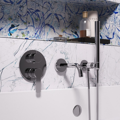 Излив PAINI Cox 190 мм. встраиваемый, хром CROMO3 (CR) (78CR207CAN19)