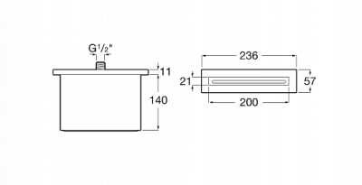 Излив настенный Roca - Dreamflow (5A0603C00)