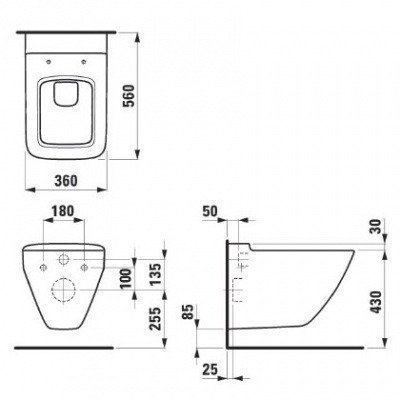 Унитаз подвесной Laufen - Palace (8.2070.0.000.000.1)