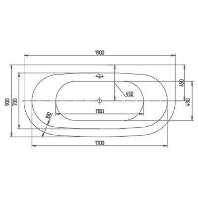 Ванна акриловая Aquatek - Морфей 190x90 (MOR190-0000059)