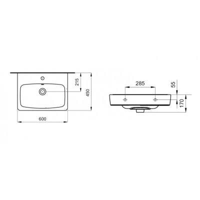 Умывальник 1Marka "НЕО-60" (У69478)