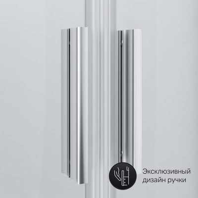 Душевое ограждение 90х90,  без поддона AM.PM Gem (W90G-401-090WT)