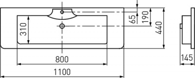 Раковина Акватон - Сиена 110  (1A704231SN010)