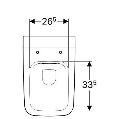 Унитаз подвесной безободковый Geberit iCon Square (201950000)