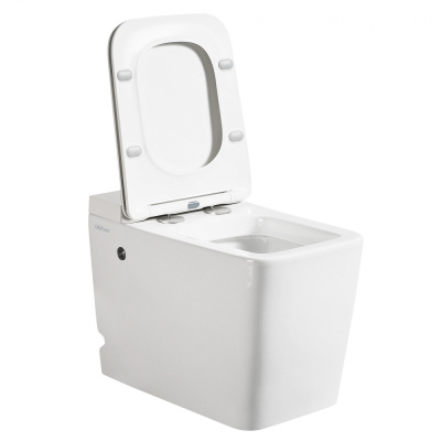 Унитаз ABBER Rechteck приставной белый с импульсным смывом (AC1212P) Унитаз ABBER Rechteck приставной белый с импульсным смывом (AC1212P)