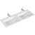 Подвесная тумба Aqwella Accent с четырьмя ящиками в белом цвете с умывальником из литьевого мрамора (ACC0112W)