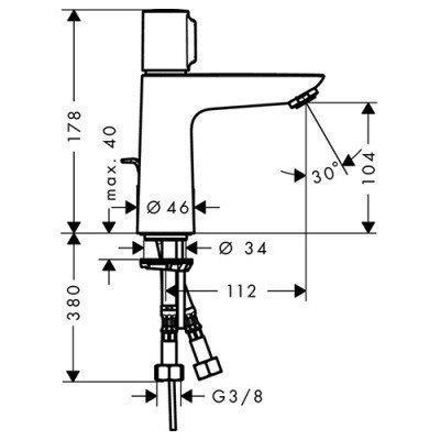 Смеситель для раковины Hansgrohe - Select E (71750000)