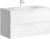 Подвесная тумба Aqwella Accent с двумя ящиками в белом цвете с умывальником из литьевого мрамора (ACC0110W)