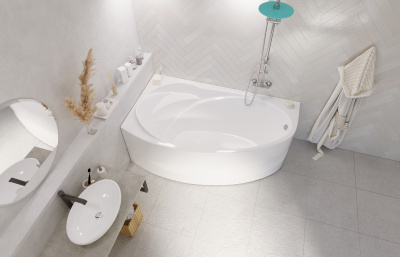 Ванна акриловая 1Marka "JULIANNA" 160*95 R (01дж1695п)