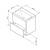 AM.PM GEM, База под раковину, подвесная, 60 см, 2 ящика push-to-open, цвет: белый, глянец (M90FHX06022WG)