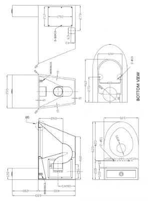 Унитаз из нержавеющей стали Nofer со сливным баком 680х370х620 матовый (13016.S) Унитаз из нержавеющей стали Nofer со сливным баком 680х370х620 матовый (13016.S)