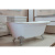 Акриловая ванна "Орли" на ножках со сливом-переливом (комплектация хром) (1-01-2-0-1-143)