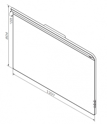 Зеркало настенное с LED-подсветкой и системой антизапотевания, 120 см AM.PM Inspire 2.0 (M50AMOX1201SA)