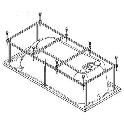 Монтажный комплект для ванны Roca - Sureste 150 (ZRU9302779) Монтажный комплект для ванны Roca - Sureste 150 (ZRU9302779)