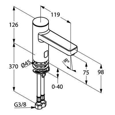 Смеситель для раковины  Kludi  -  ZENTA (3810205)