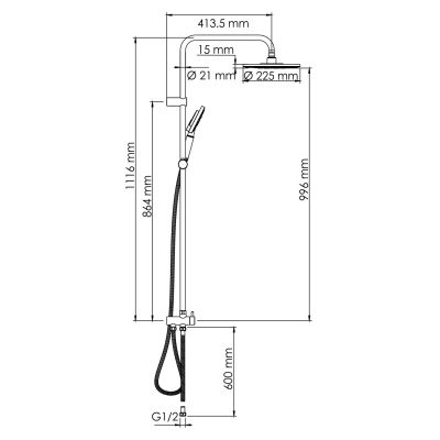 Душевой комплект WasserKRAFT (A039)