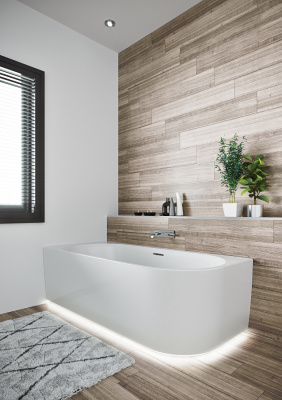 Ванна акриловая RIHO DESIRE R 184x84 LED (BD0500500K00133)