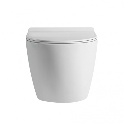 Унитаз ABBER Bequem подвесной белый с импульсным смывом (AC1105P)