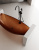 Прозрачная ванна ABBER Kristall подвесная коричневая (AT9704Opal)