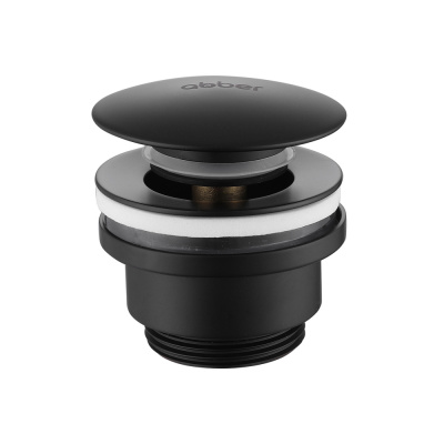 Донный клапан ABBER без перелива, черный матовый (AF0011B)