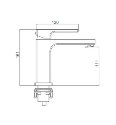 Gappo белый смеситель д/раковины (G1017)