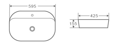 Раковина GR-3027 (595*425*155) (GR-3027)