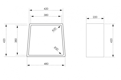 Стульчик для ванной ABBER Stein белый (AS1638)