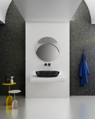 Раковина накладная прозрачная ABBER Kristall (AT2801Onyx)