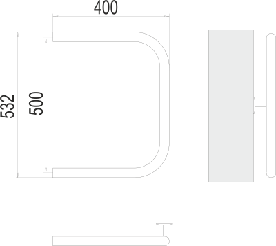 Водяной полотенцесушитель Terminus П-образный 1" БШ 500х400 (4620768881428) Водяной полотенцесушитель Terminus П-образный 1" БШ 500х400 (4620768881428)