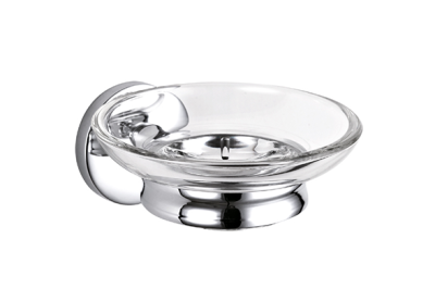 Мыльница стеклянная глянцевая Nofer Monaco (16372.B)