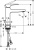Смеситель для раковины Hansgrohe Metropol 110 (74506000) витринный образец