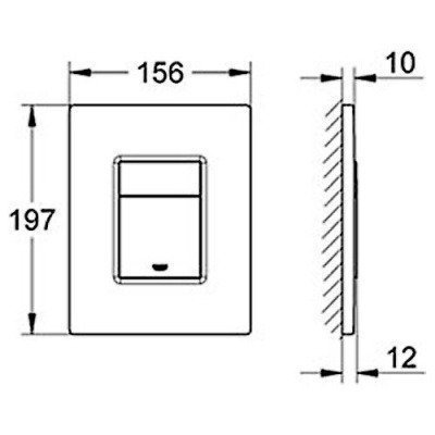 Смывная клавиша Grohe - Skate Cosmopolitan (38732SH0)