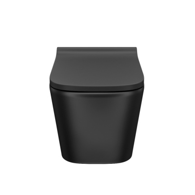 Унитаз подвесной безободковый, чёрный матовый, Bild, IDDIS (BILR2BMi25)