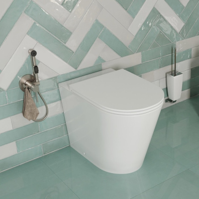 Унитаз приставной, безободковый, Calipso, IDDIS (CALRDSEi26)