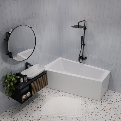 Ванна акриловая 1Marka "THOMAS" 170х100 L (01том1710л)